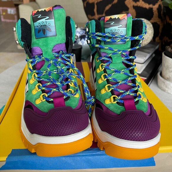 GUCCI TECHNOCANVAS 721392 MEN'S SNEAKERS SHOES, GUCCI sz 8 - Picture 5 of 15